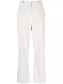 Вельветовые брюки прямого кроя Kristensen Du Nord, нейтральный цвет