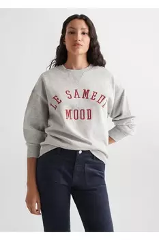 Вельветовые брюки прямого кроя Mango, темно-синий