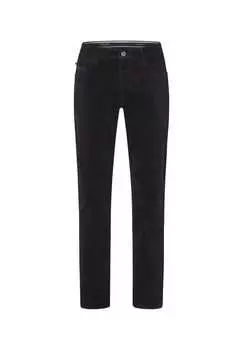 Вельветовые брюки прямого кроя с эластичным поясом Milton Redpoint, черный