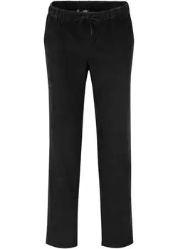 Вельветовые брюки с кулиской Bpc Bonprix Collection, черный