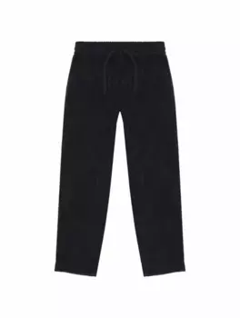 Вельветовые брюки с логотипом Dolce&Gabbana, черный