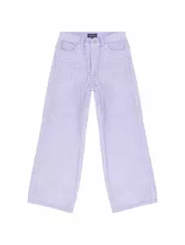 Вельветовые брюки с логотипом EMPORIO ARMANI, фиолетовый