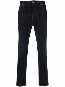 Вельветовые брюки с логотипом Palm Angels, черный