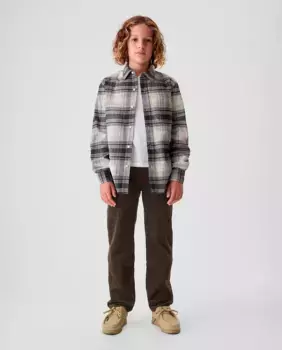 Вельветовые брюки с пятью карманами для мальчика Gap, коричневый