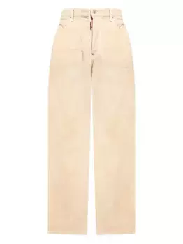Вельветовые брюки широкого кроя DSQUARED2, нейтральный