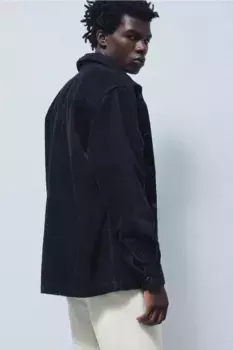 Вельветовые брюки slim fit H&M, белый