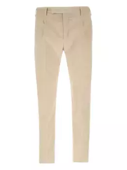 Вельветовые брюки со складками PT Torino, нейтральный