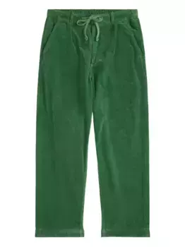 Вельветовые брюки со складками спереди POLO RALPH LAUREN, зеленый
