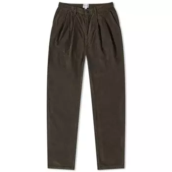 Вельветовые брюки Sunspel с двойными складками