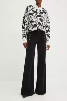 Вельветовые брюки Twinset, черный