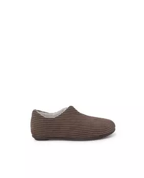 Вельветовые детские закрытые домашние тапочки Pisamonas