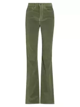 Вельветовые джинсы Cameron Boot-Cut Veronica Beard, цвет army green