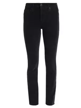 Вельветовые джинсы Mari из хлопковой смеси Ag Jeans, черный