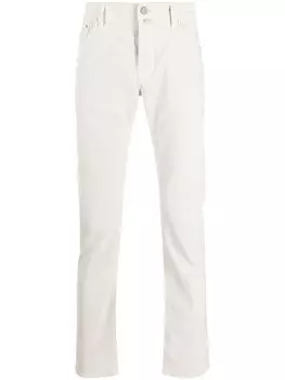 Вельветовые джинсы прямого кроя Jacob Cohn, нейтральный цвет