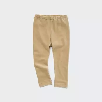 Вельветовые леггинсы стрейч для малышей Uniqlo, бежевый