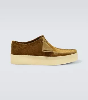 Вельветовые мокасины Wallabee Cup Clarks Originals, бежевый