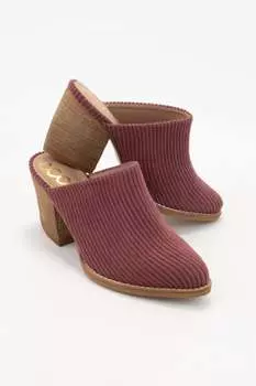Вельветовые мюли сливового цвета CCOCCI, цвет plum