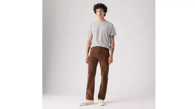 Вельветовые мужские джинсы 505 стандартного кроя Levi's, коричневый