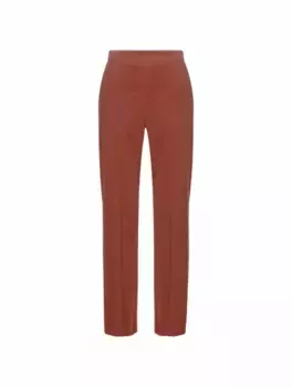 Вельветовые прямые брюки AGNONA, розовый