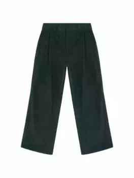 Вельветовые прямые брюки EKD Burberry, зелёный