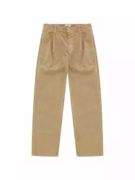 Вельветовые прямые брюки Il Gufo, бежевый