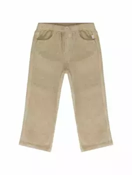 Вельветовые прямые брюки Il Gufo, бежевый