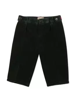 Вельветовые шорты Gucci Kids, зеленый