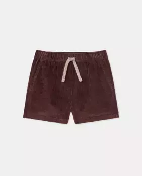 Вельветовые шорты из жатого хлопка для девочек Kids El Corte Ingls, цвет 291 Berenjena