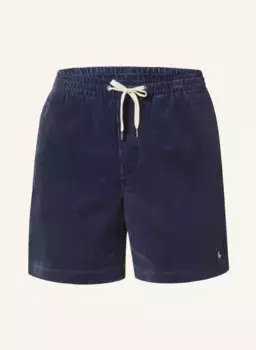 Вельветовые шорты классического кроя Polo Ralph Lauren, синий