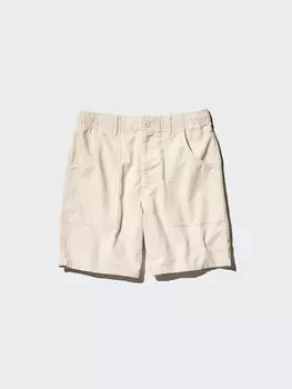 Вельветовые шорты Uniqlo, бежевый