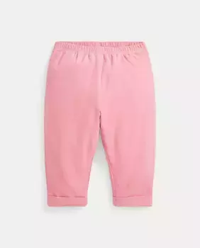 Вельветовые штаны для девочки с вышитой лошадью Polo Ralph Lauren, розовый