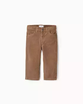 Вельветовые штаны для мальчика с регулируемой талией Zippy, бежевый