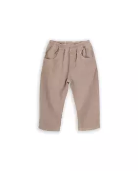 Вельветовые штаны для мальчика с эластичной резинкой на талии KNOT, бежевый
