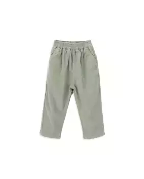 Вельветовые штаны для мальчика с эластичной резинкой на талии KNOT, зеленый