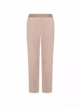 Вельветовые укороченные брюки AGNONA, розовый