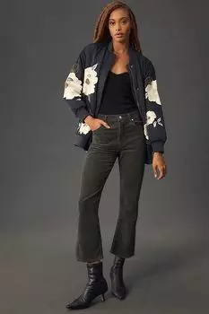 Вельветовые укороченные джинсы средней посадки Citizens of Humanity Isola Bootcut, цвет subvert