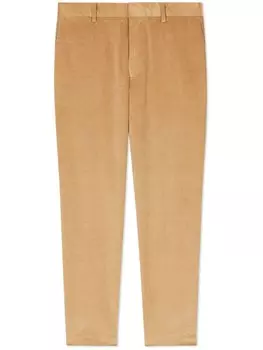 Вельветовые зауженные брюки Paul Smith, нейтральный цвет