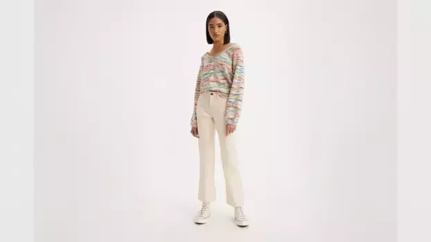 Вельветовые женские брюки Middy Bootcut Levi's, белый