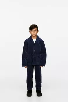 Вельветовый блейзер Arket, синий