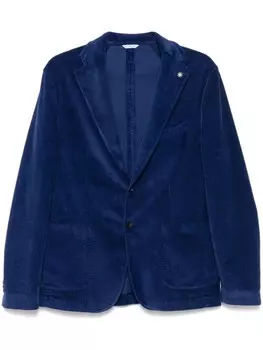 Вельветовый блейзер Manuel Ritz, синий