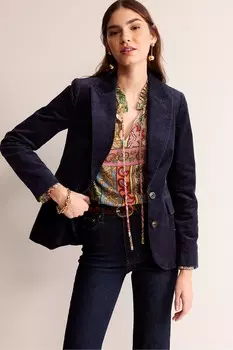 Вельветовый блейзер Marylebone Boden, синий