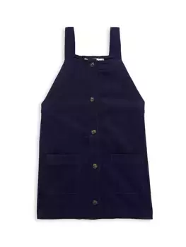 Вельветовый комбинезон для маленьких девочек и девочек Vineyard Vines, цвет nautical navy