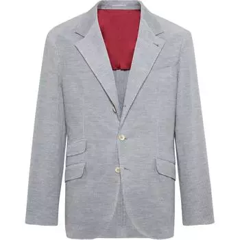 Вельветовый костюм Brunello Cucinelli, светло-серый