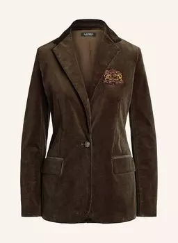 Вельветовый пиджак LAUREN RALPH LAUREN, темно-коричневый