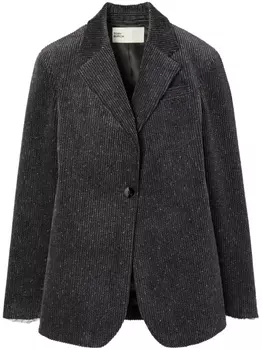 Вельветовый пиджак Tory Burch, серый