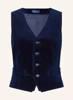Вельветовый пиджак-жилет Polo Ralph Lauren, синий