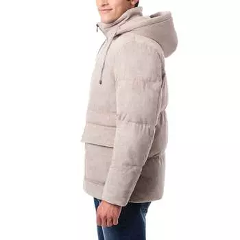 Вельветовый пуховик Bernardo, цвет stone