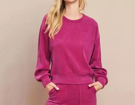 Вельветовый топ цвета Roseberry Yelete