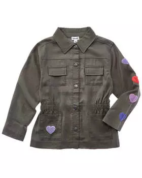 Великолепная куртка из смеси льна Splendid, зеленый