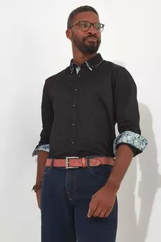 Великолепная рубашка с двойным воротником Joe Browns, черный